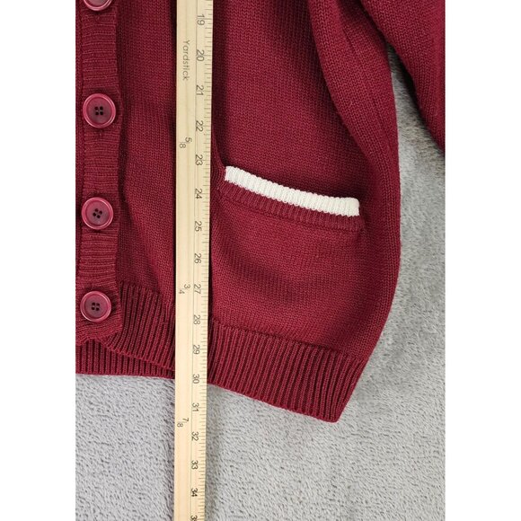 Outlander Sweater Womens Large Multicolor Button Front Knit Cardigan 90s Vintage - Picture 6 of 11